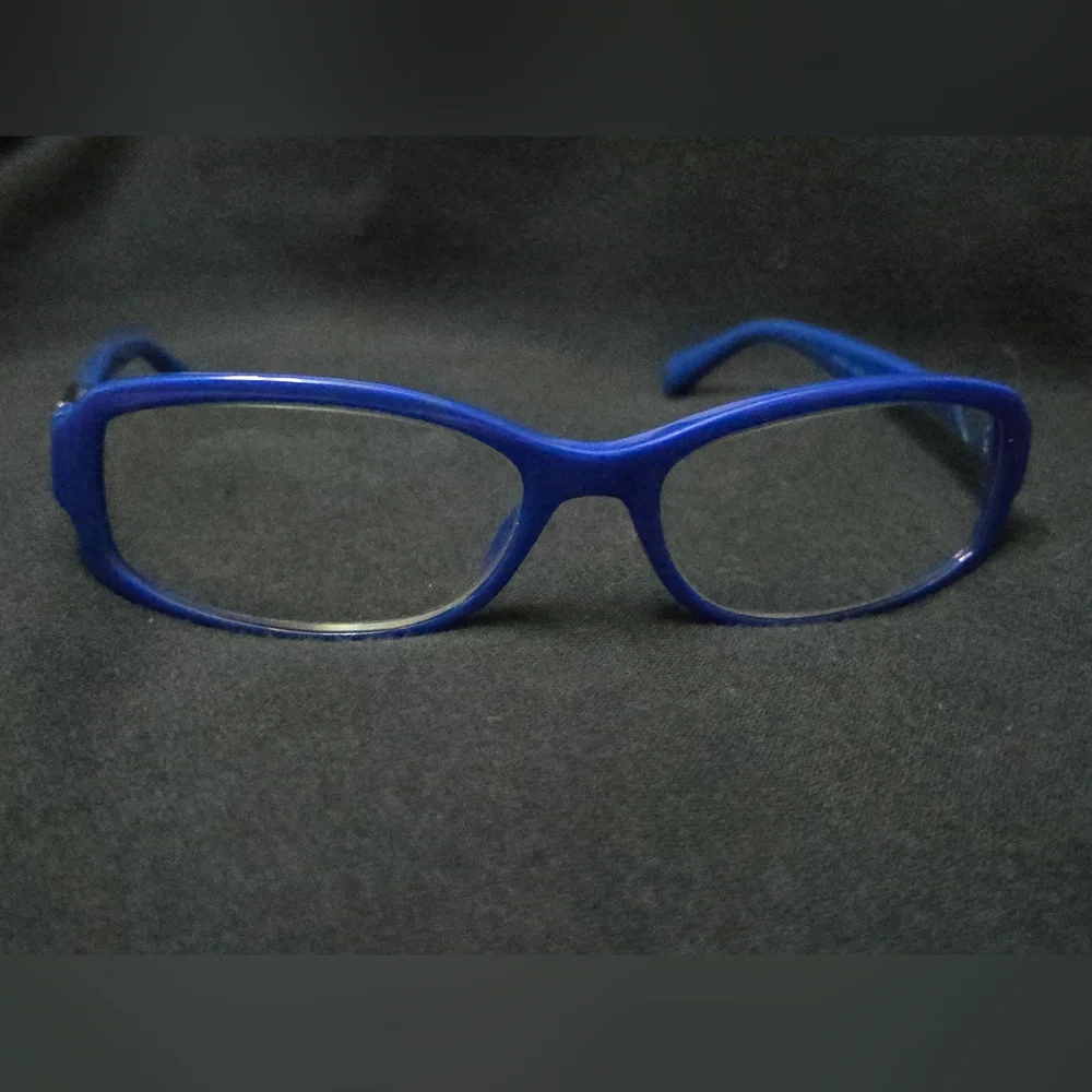 EUC PRADA PR 10NV Eyeglasses DAK1O1 Blue 53-16-135 - Picture 2 of 8